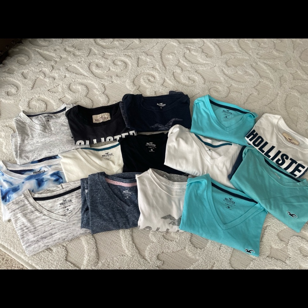 14 Brand New/Like New Mens Hollister XS T-Shirts